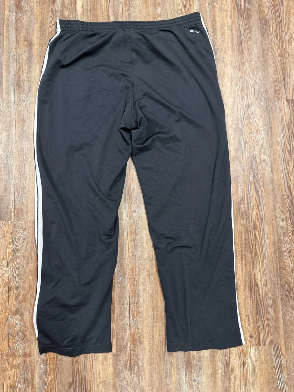 Vintage Y2K Nike Basketball Dri-Fit Black Sweatpants with White Side Stripes Siz